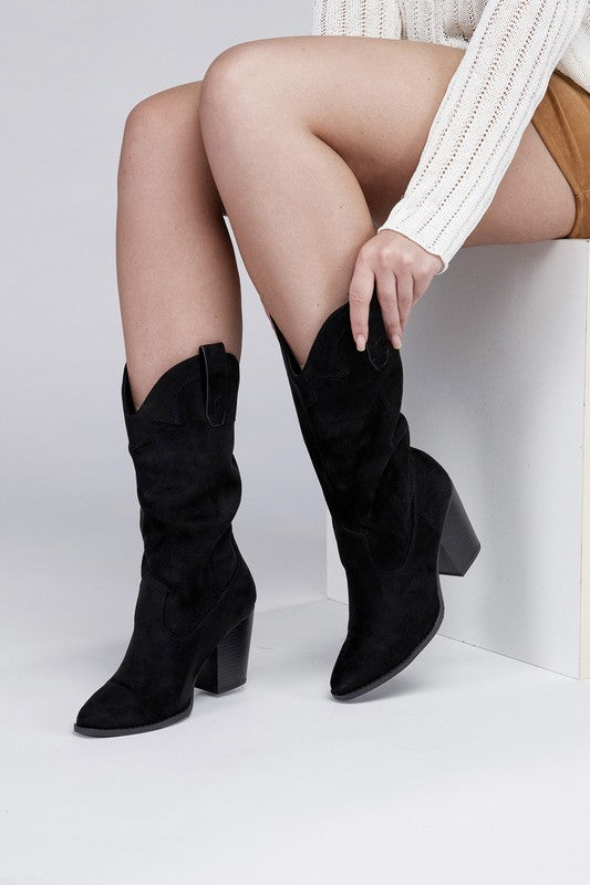 Akito Knee High Heel Boots AnnieMae Boutique